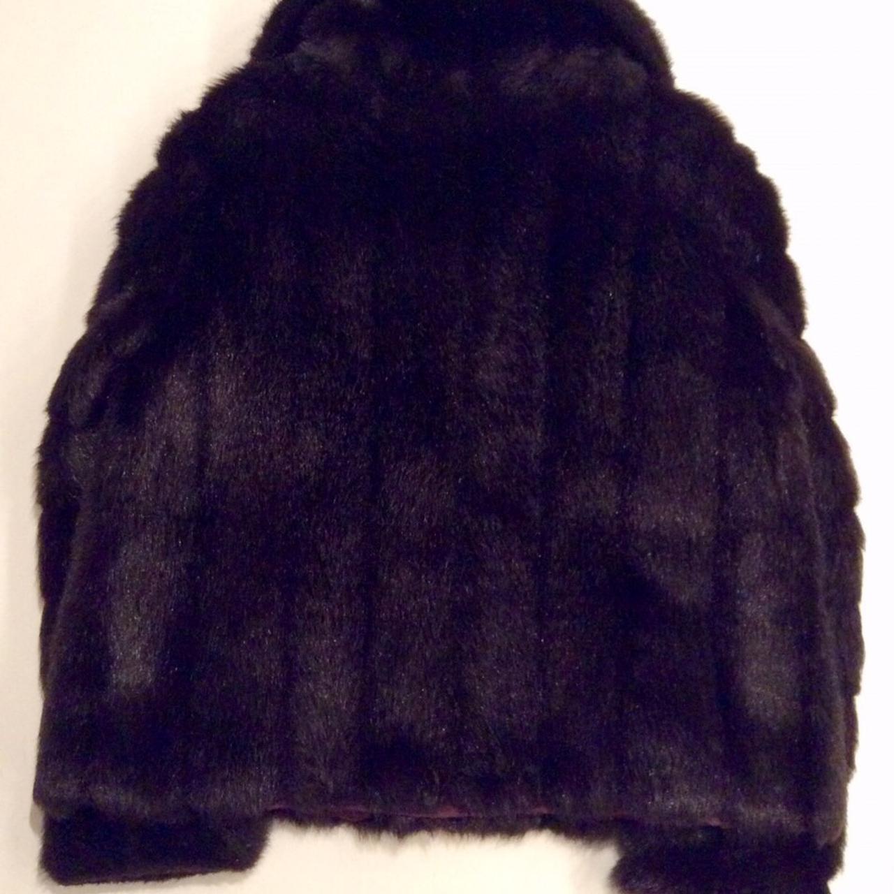 MCM Munich Black Denim Jacket with Fur from MCM - Depop