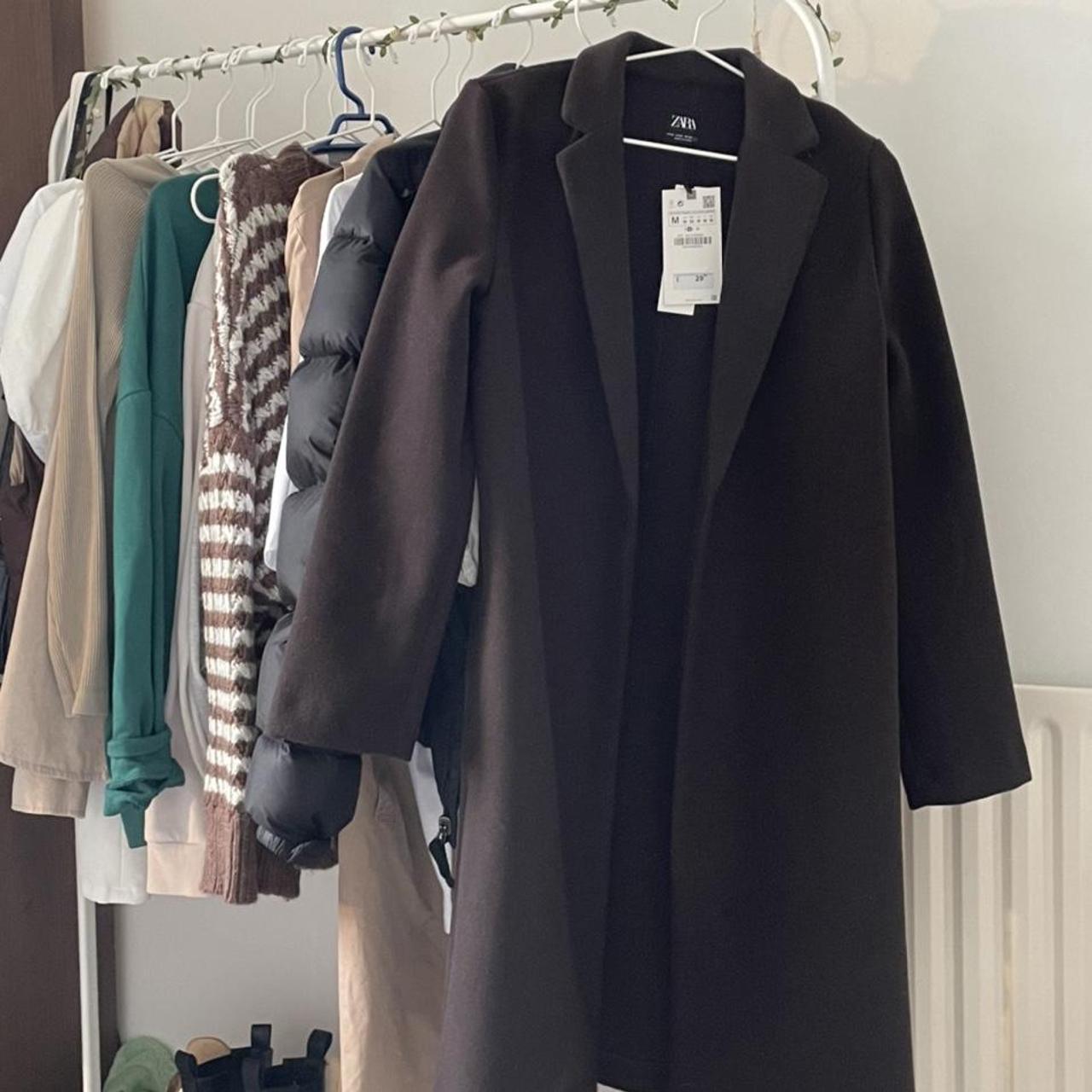 ZARA Chocolate Lapel Collar Coat, BNWT Out of