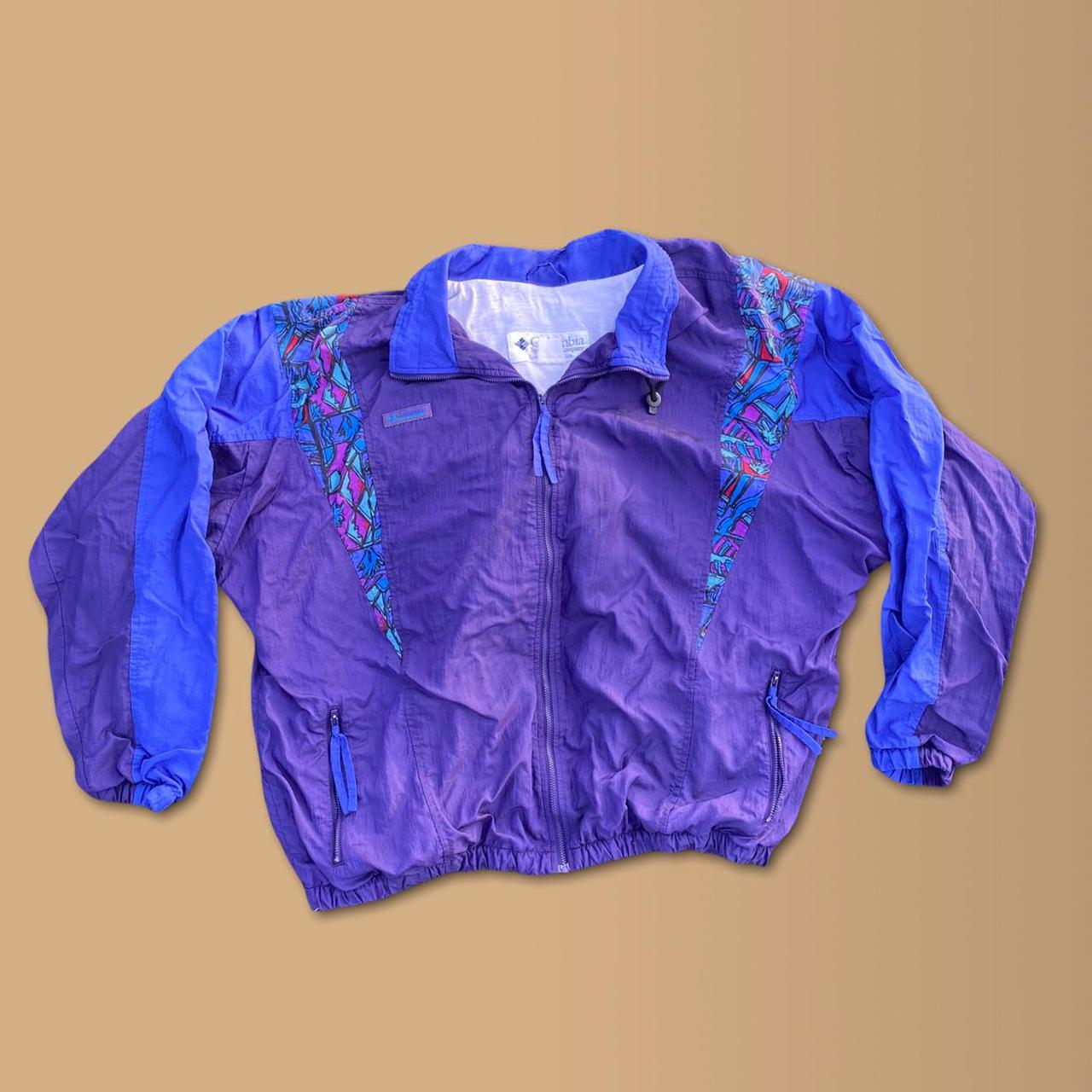 Columbia Sportswear Men's Purple and Blue Jacket