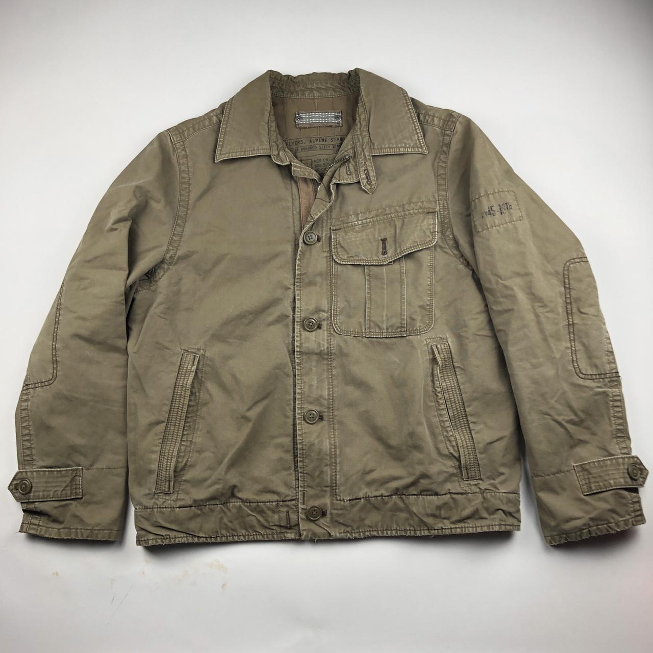 Gap Men's Khaki and Brown Jacket | Depop