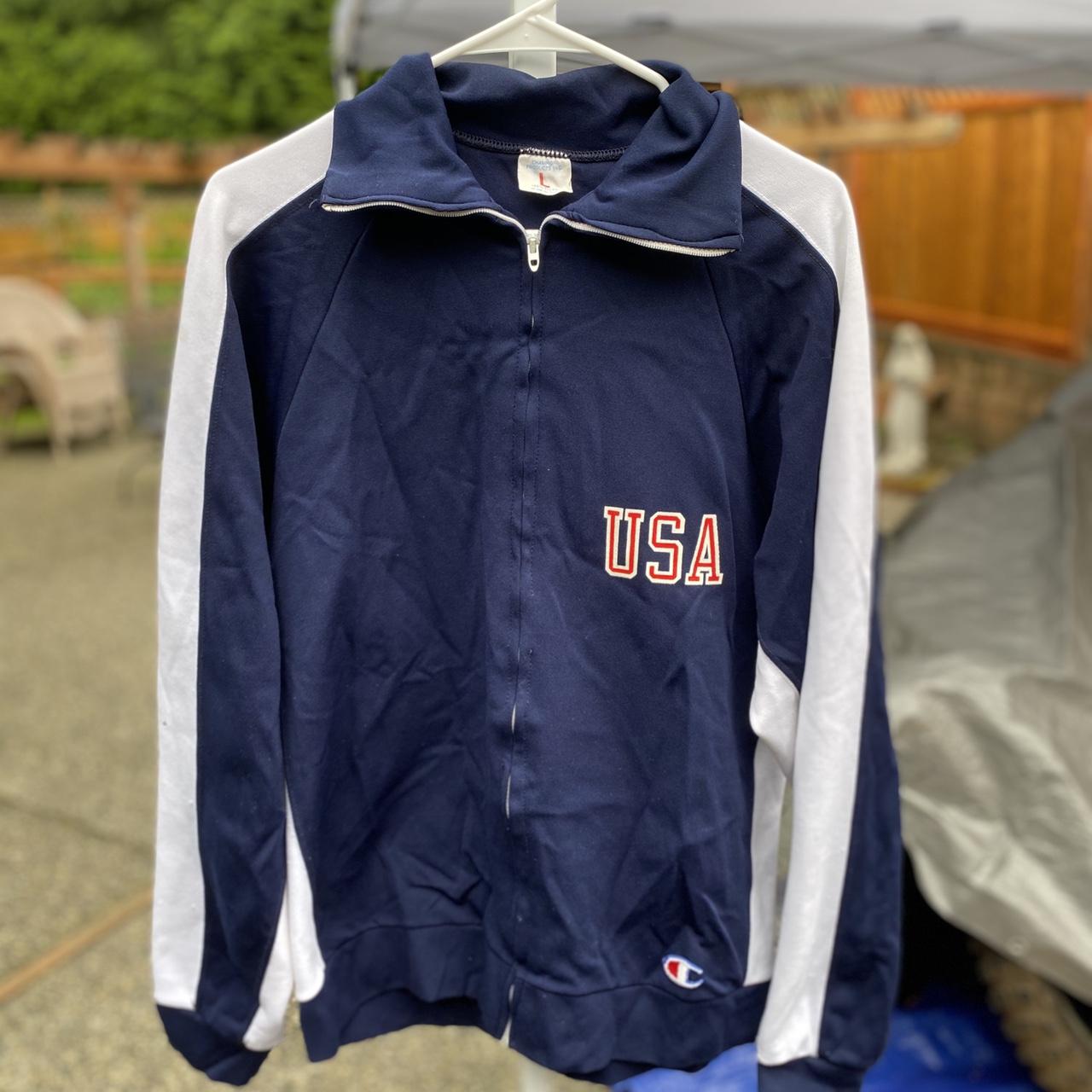 【激レア！】60s US Navy トラックジャケット Champion製 XL 日本製 champion トラックジャケット 80s? ジャージ 昭和レトロ