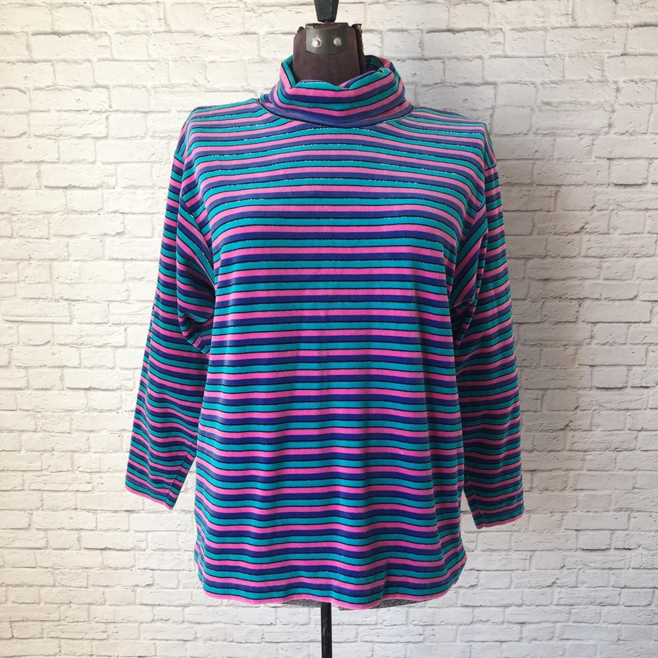 Women's Pink and Purple Top (2)