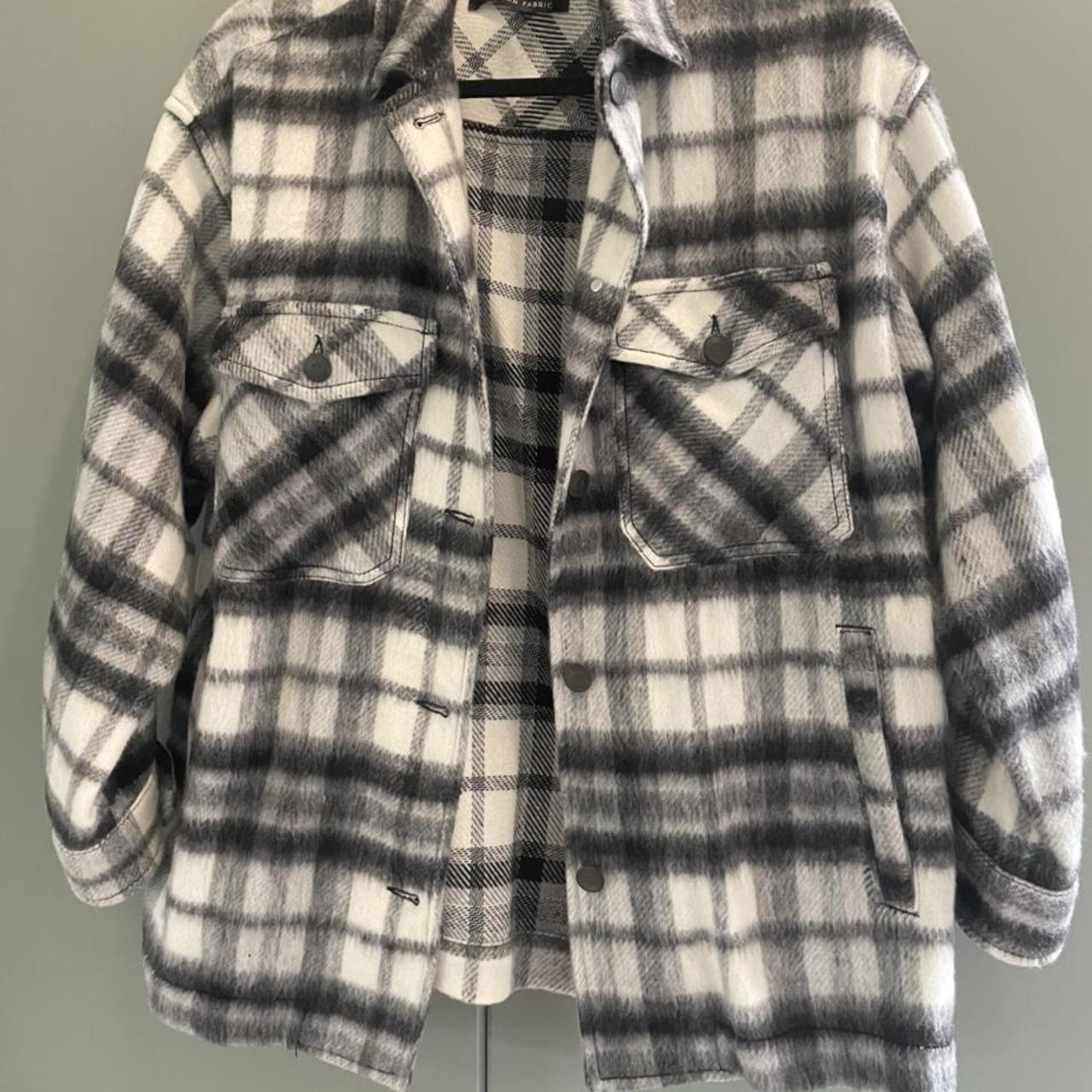 ZARA ‘Italian Fabric’ plaid shacket Gorgeously