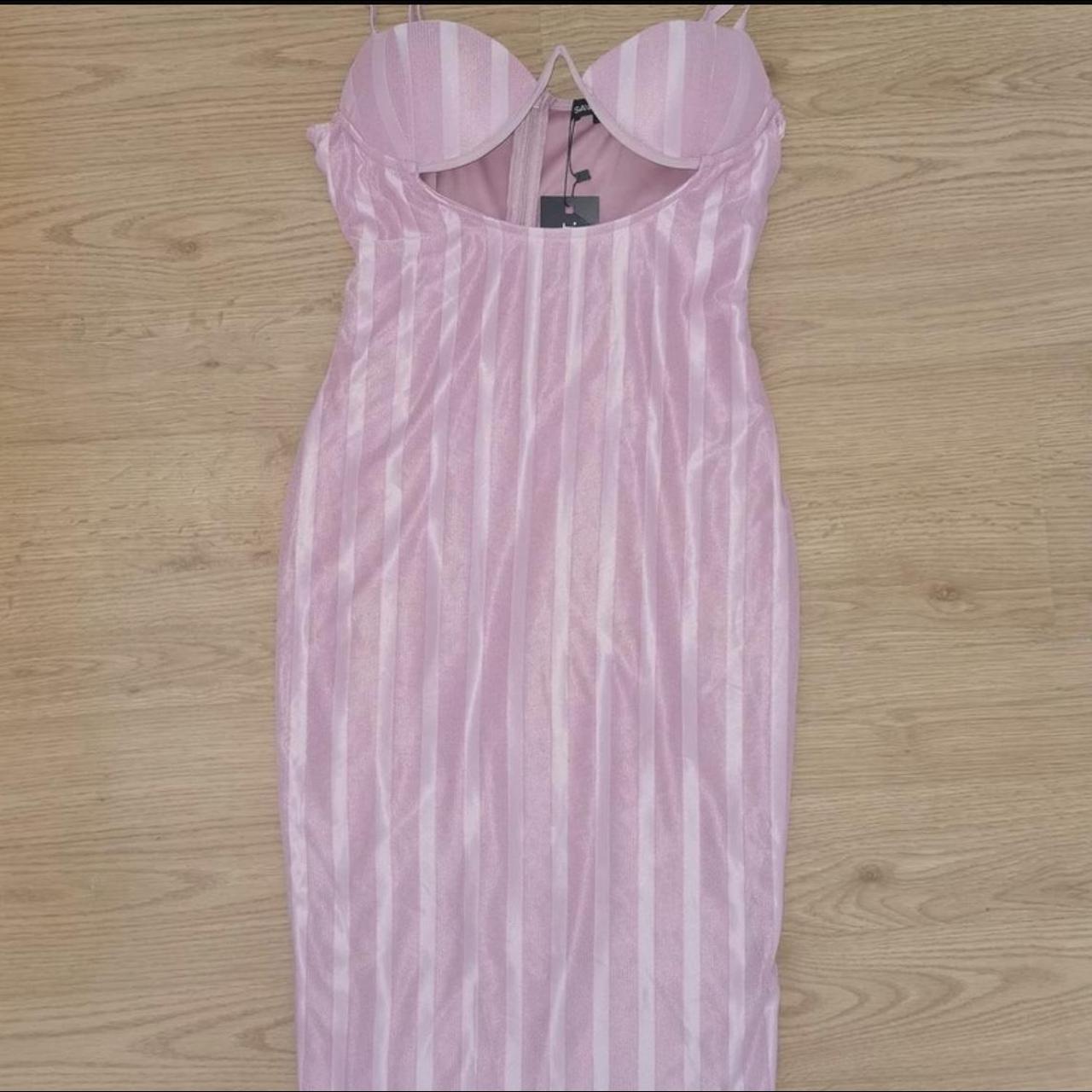 I Saw It First Women's Pink Dress Depop