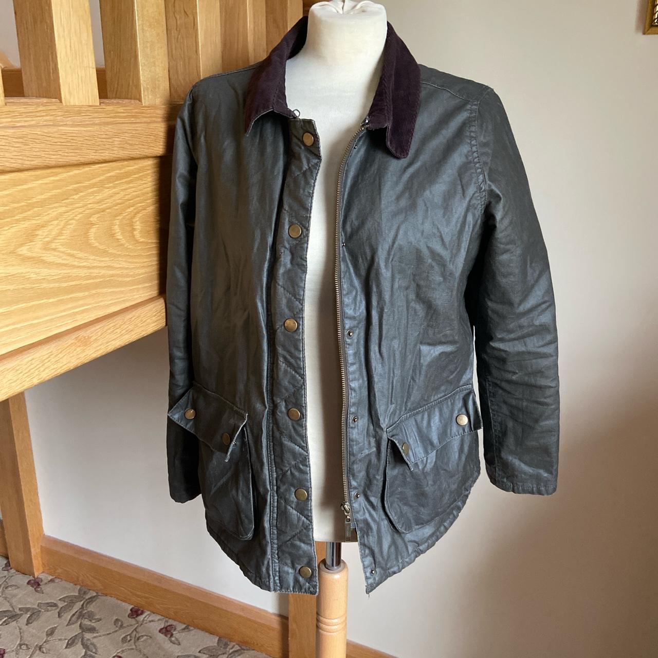 river island wax jacket