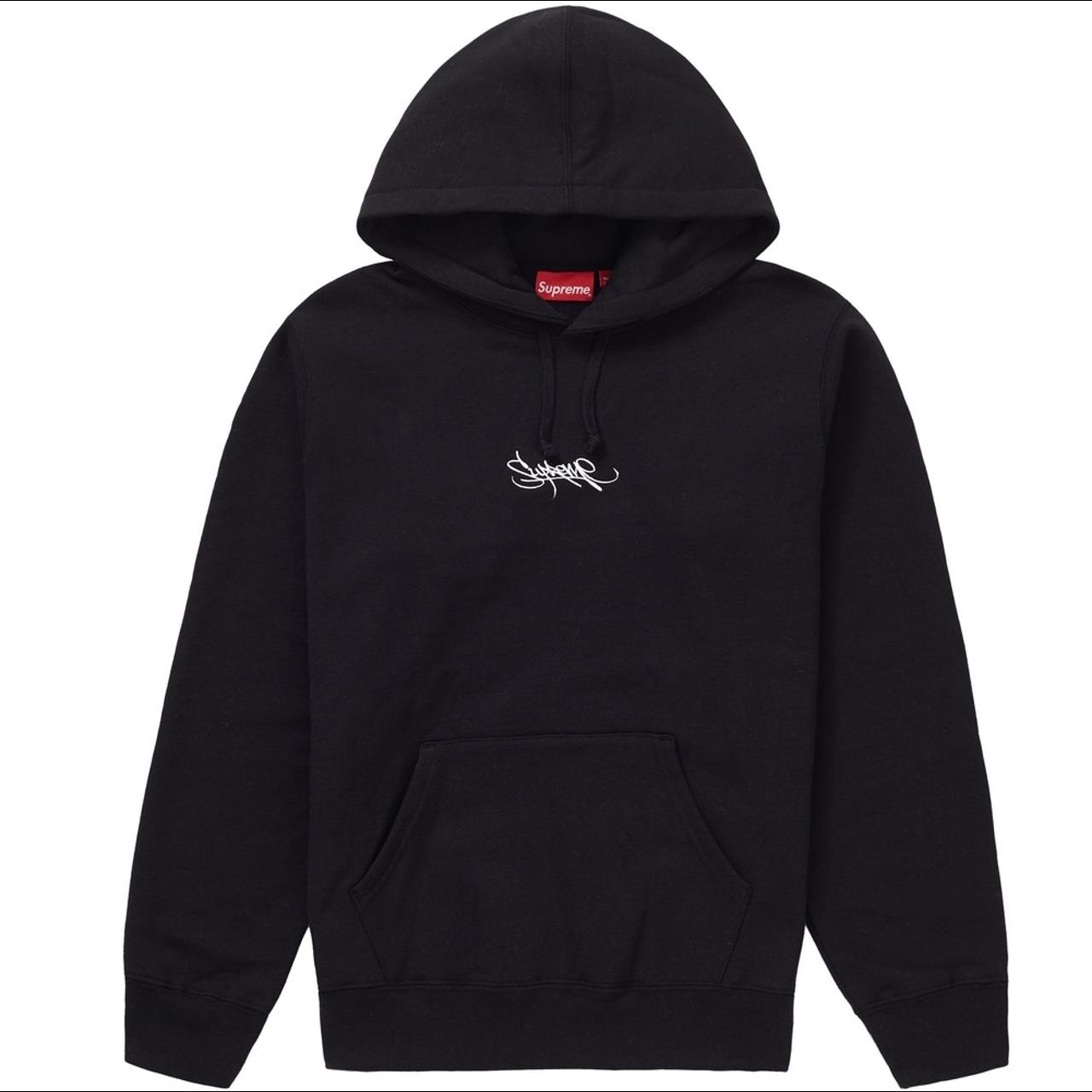 Supreme Tag Logo Hooded Sweatshirt, Black, Cond.:...