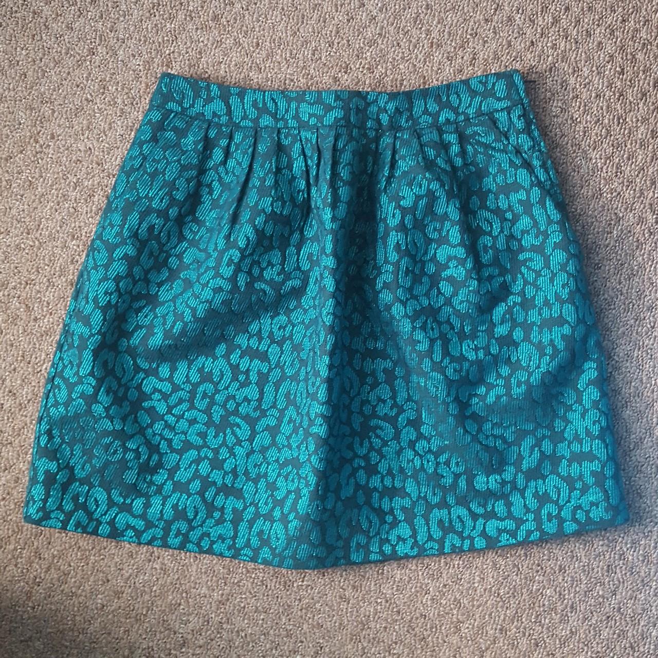 H&M Women's Green Skirt | Depop