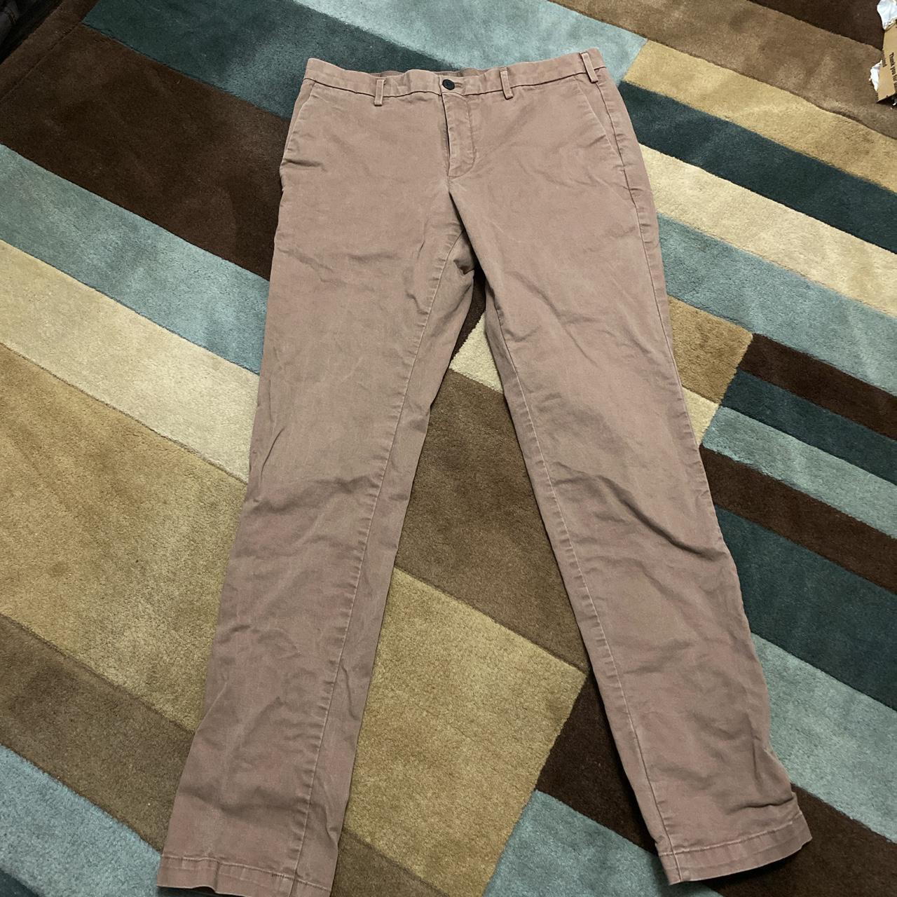 UNIQLO Men's Brown Trousers Depop