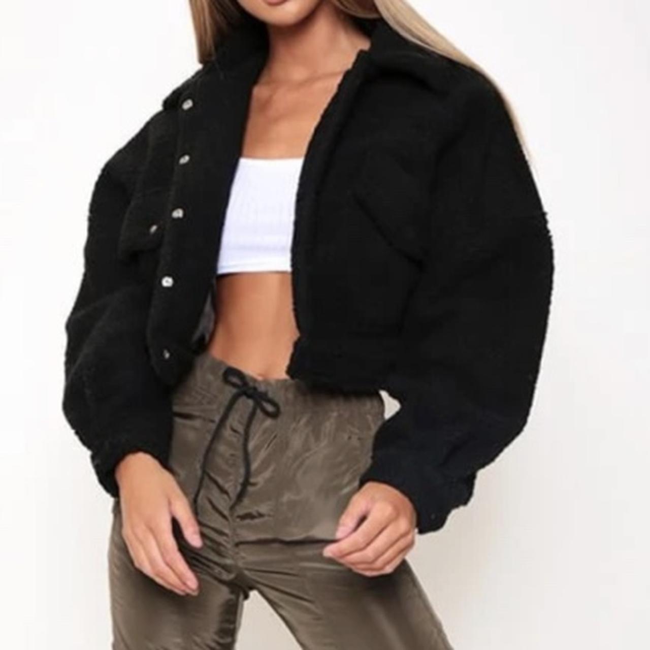 Product Image 1 - Cropped teddy coat 
Size M