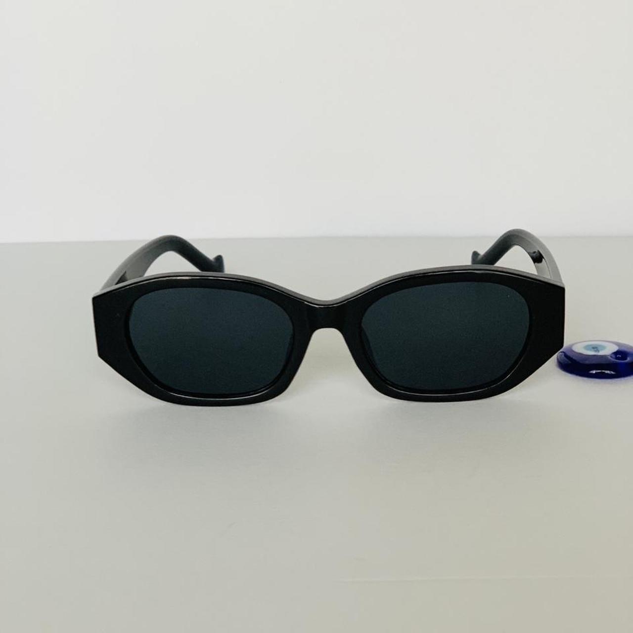 Black frame • unisex • retro vintage sunglasses • ... - Depop