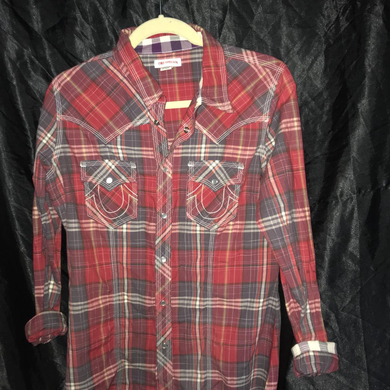 true religion plaid