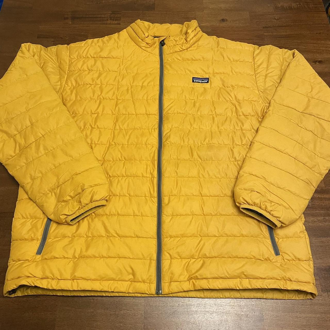 patagonia yellow puffer jacket