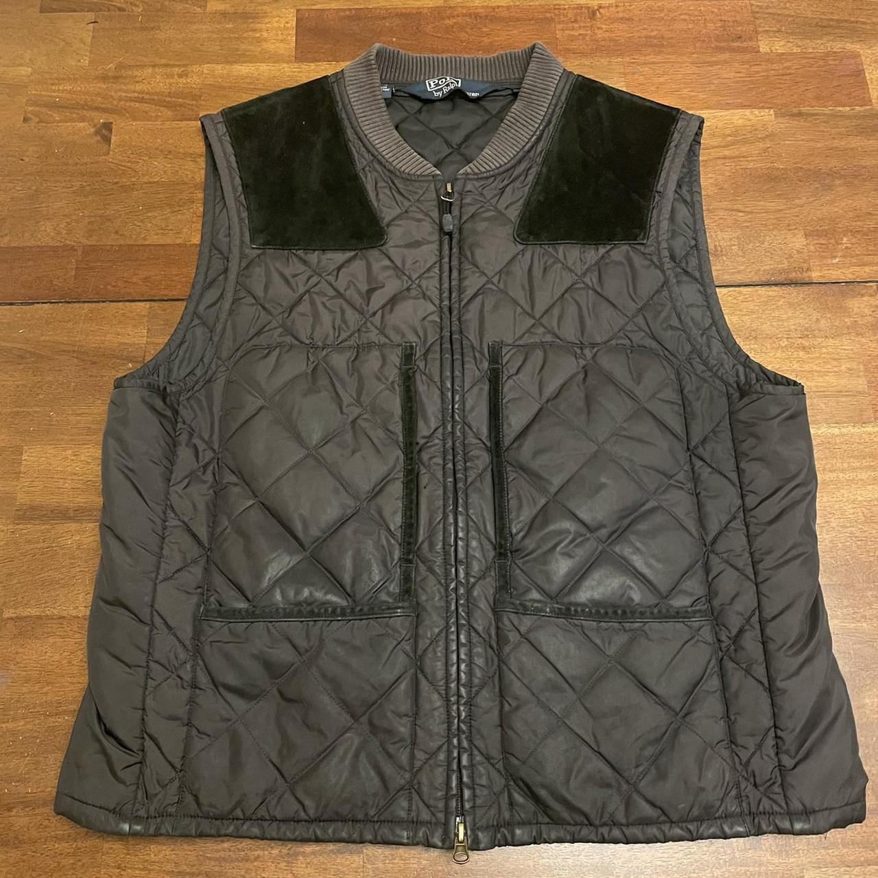 RRL Polo Ralph Lauren Quilted Vest, size L, in... - Depop