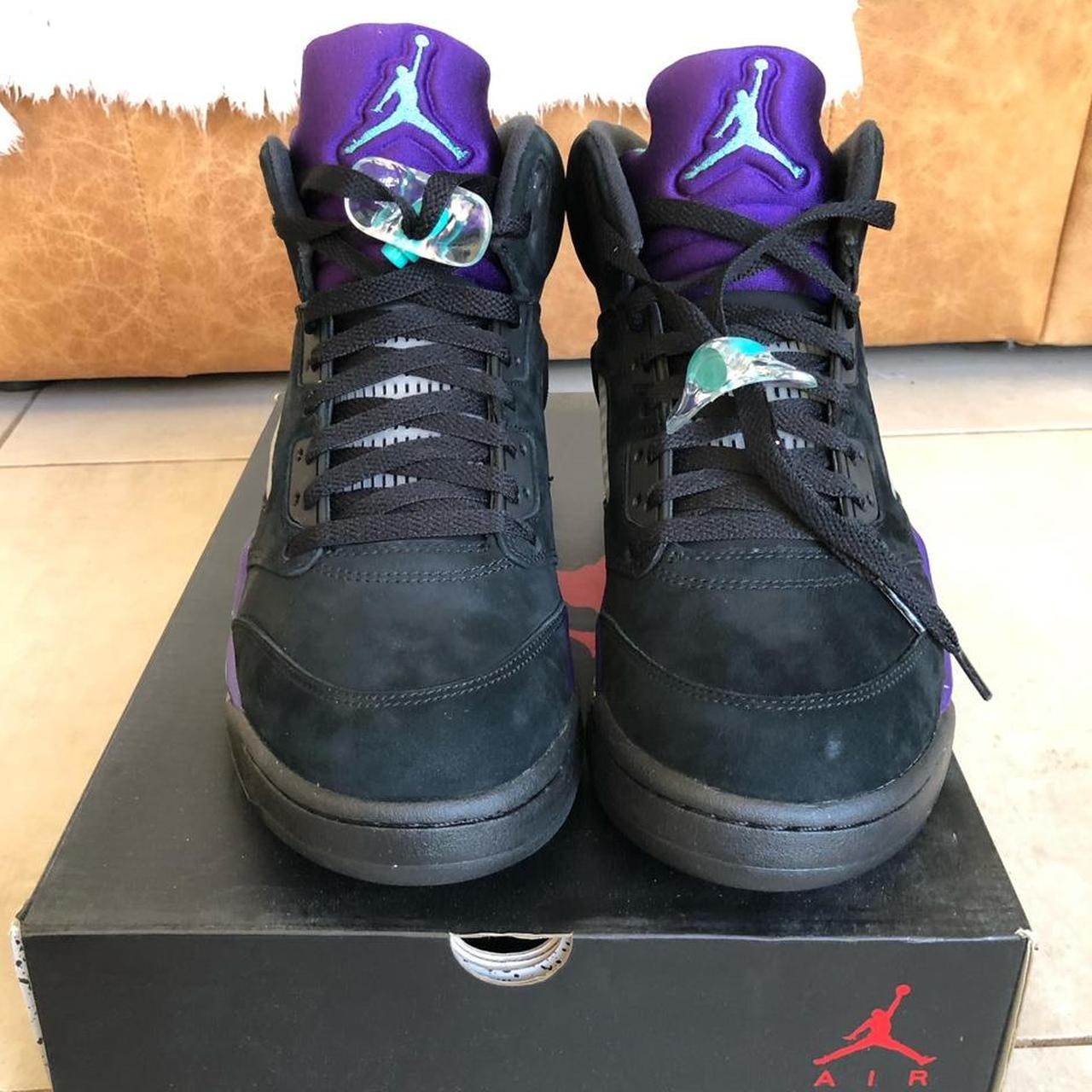 Jordan 5 Black Grape. 2013 Size 10 US Brand new in... Depop