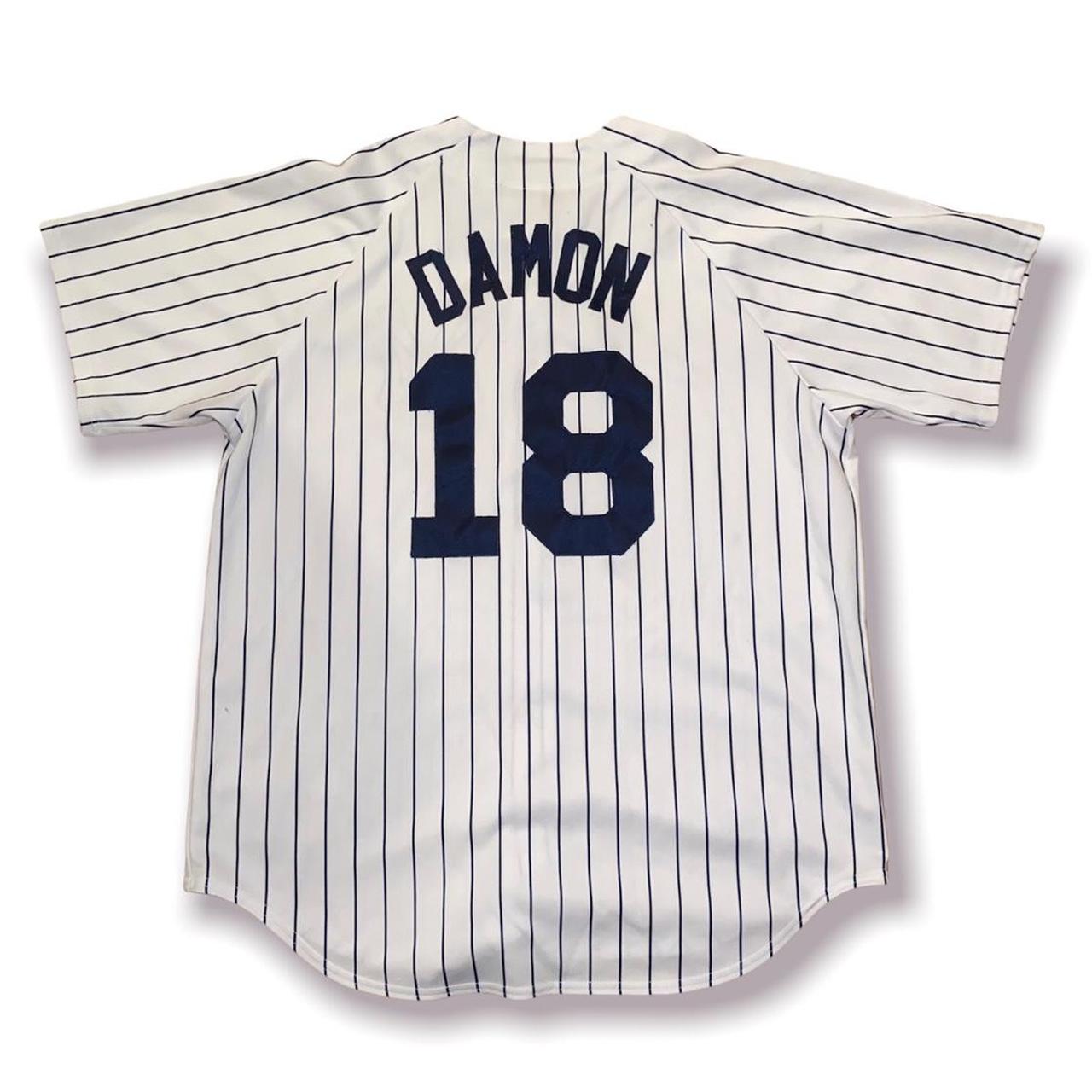 Vintage MLB New York Yankees Johnny Damon Majestic Jersey