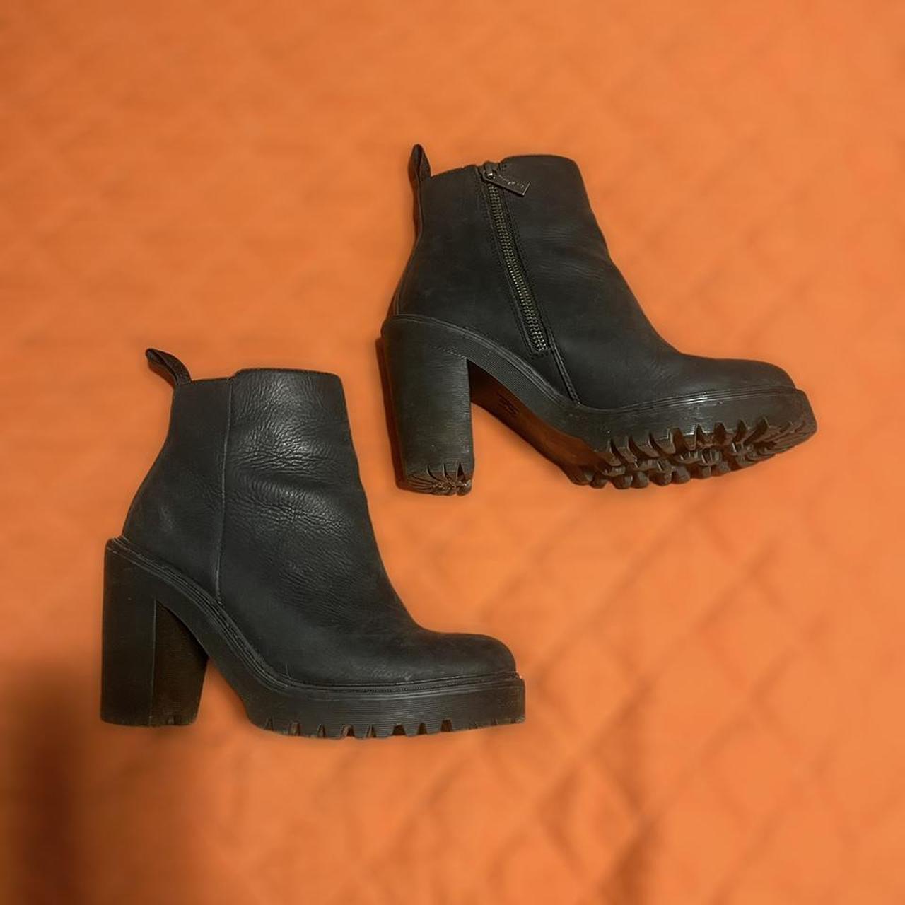 Dr. Martens heel boot , all black. Depop