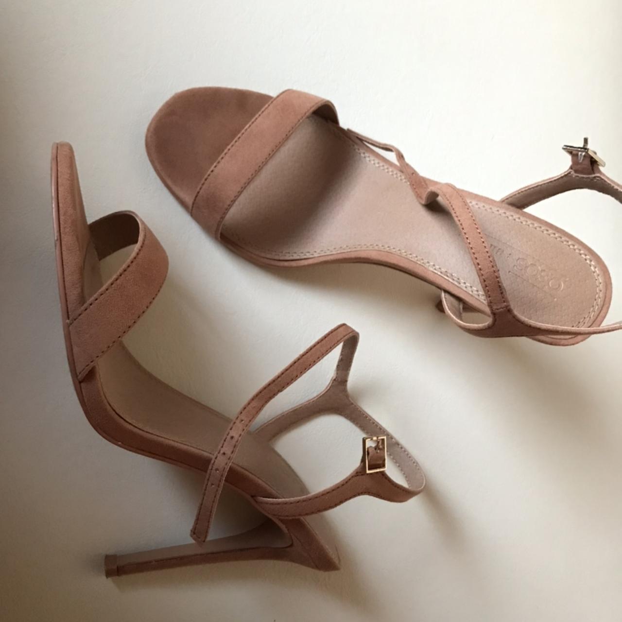 Asos design hands down barely there heeled sandals best sale