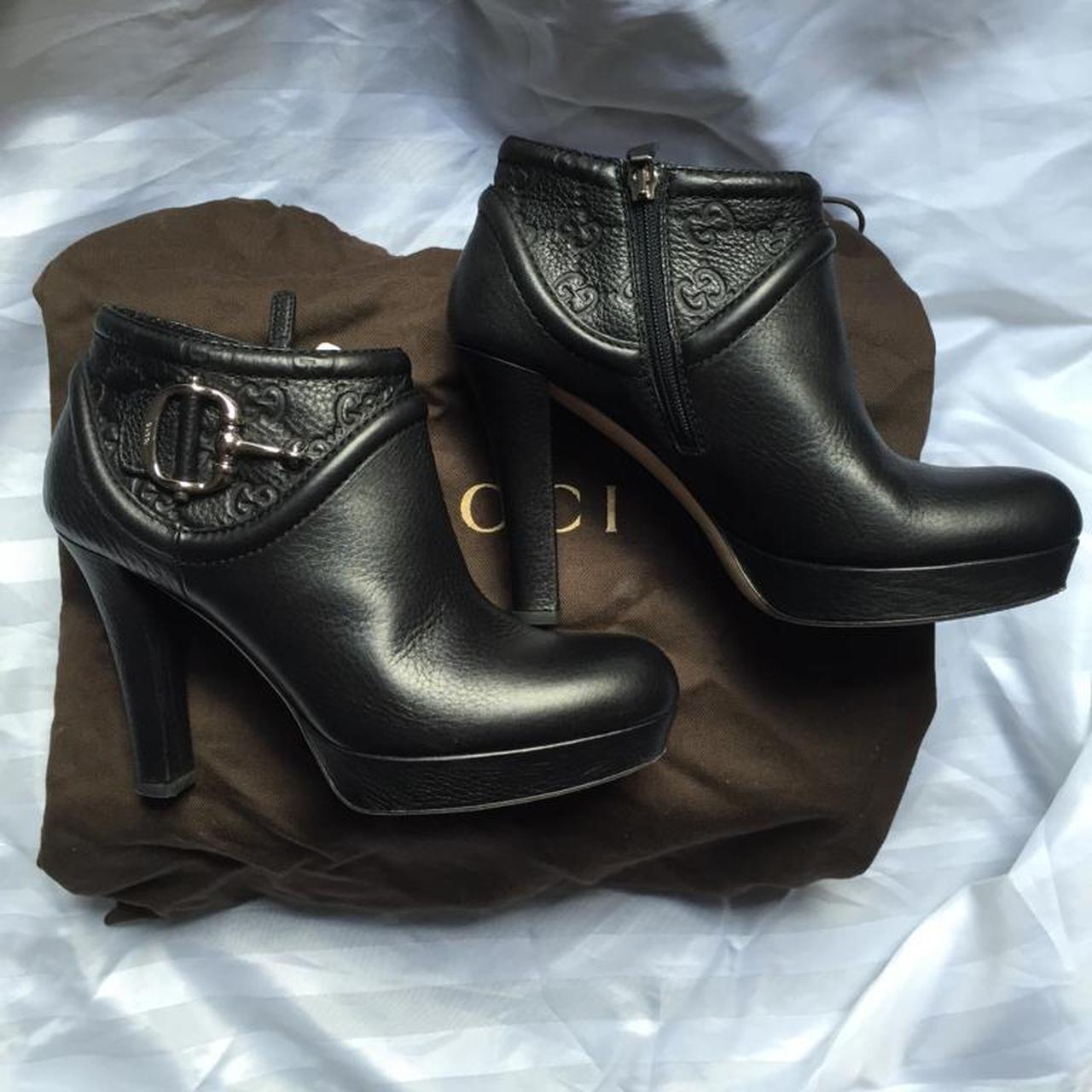 Gucci Women's Black Boots | Depop