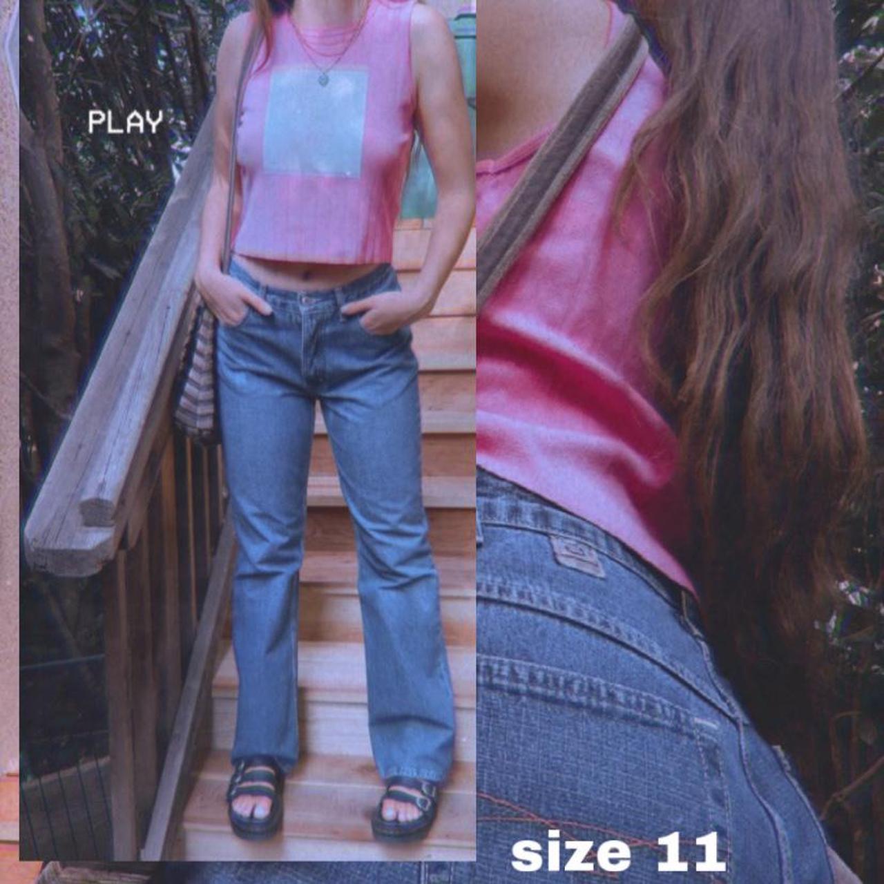 Y2K Cruel Girl flare jeans⚡️ these are super unique... Depop
