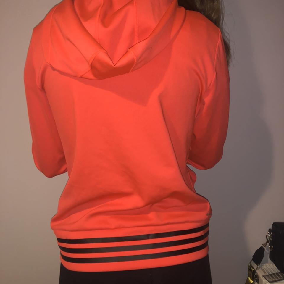 Adidas hoodie store neon orange