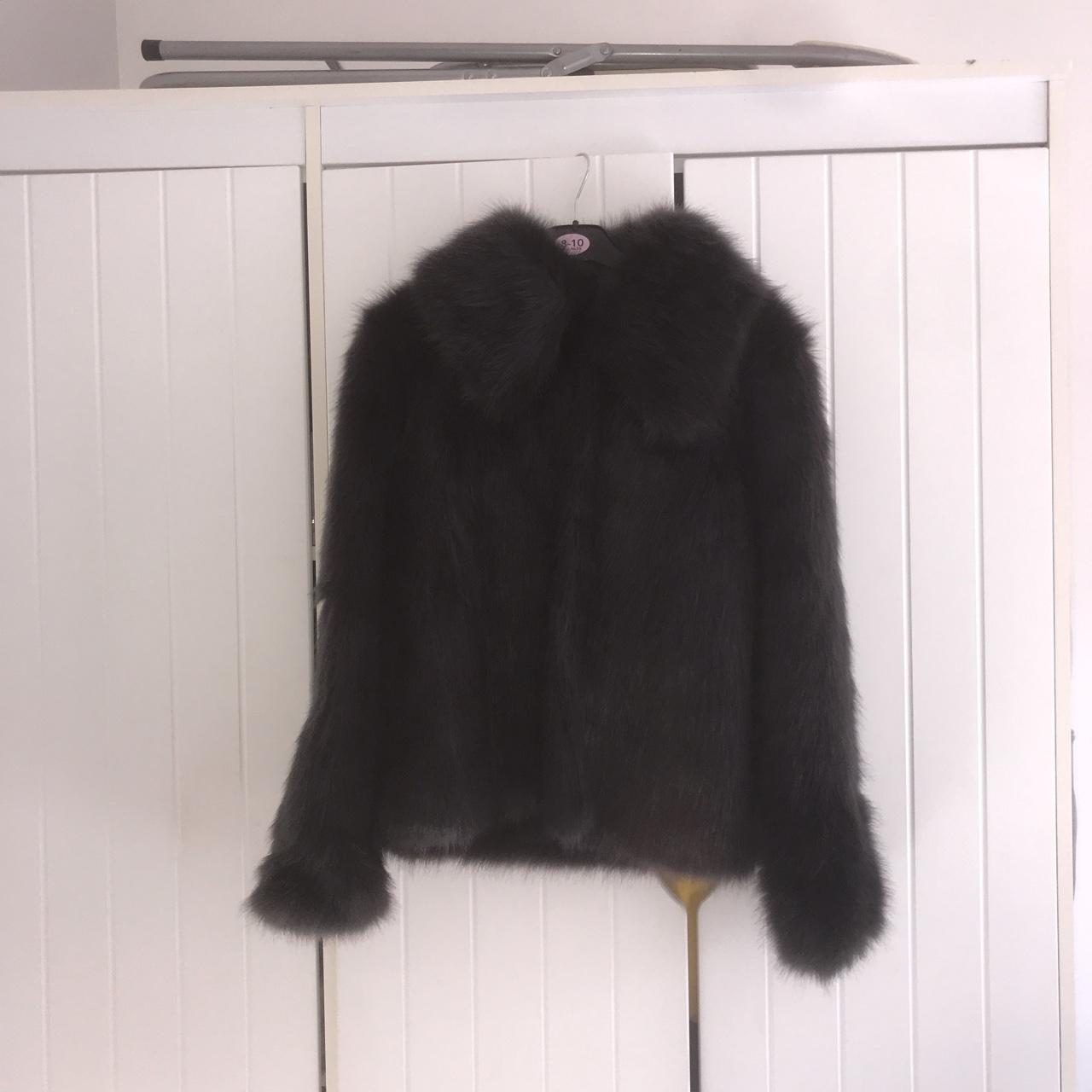 New Look Women's Black Coat Depop