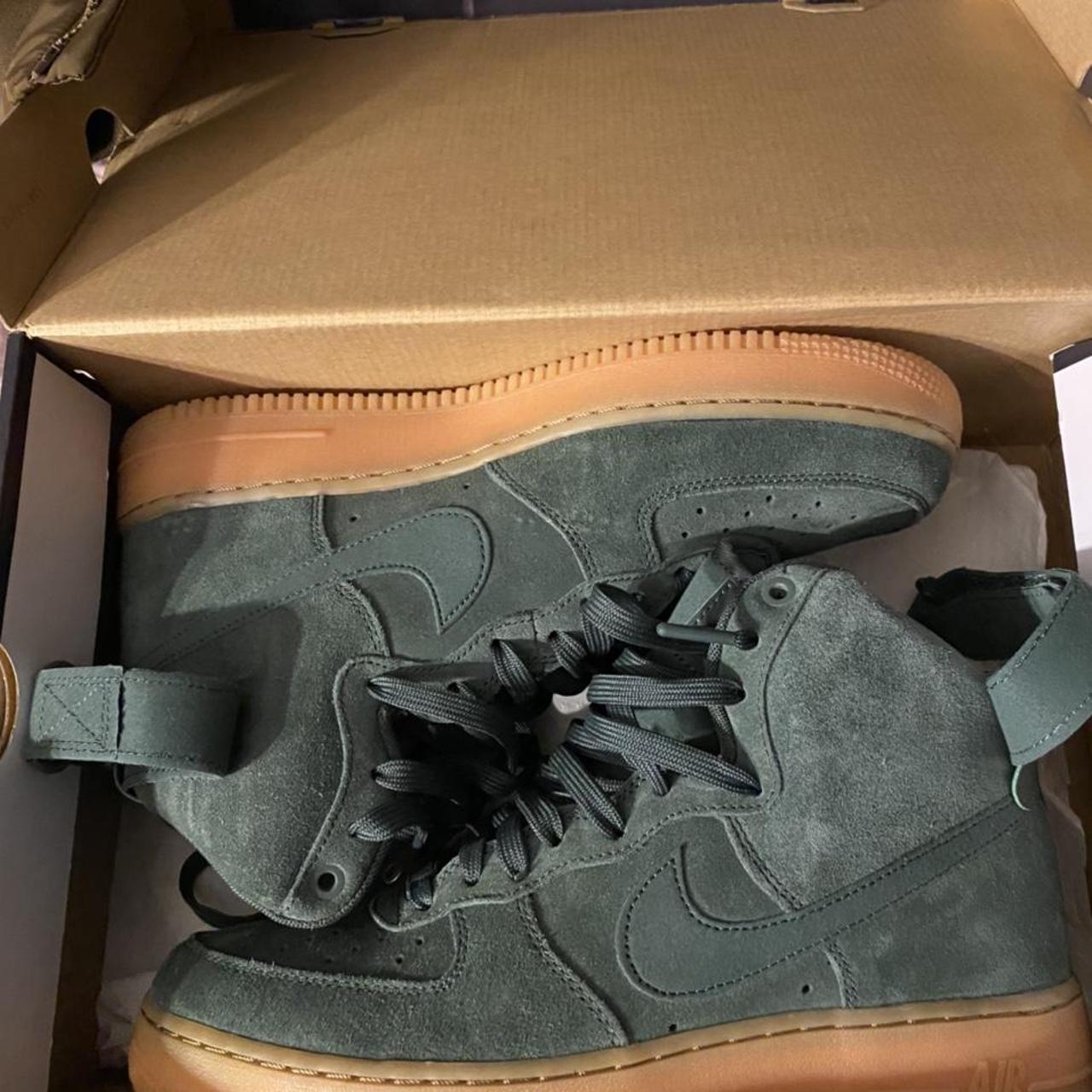 Air Force One 07 LV8 Suede 'Outdoor Green' size 9.5. - Depop