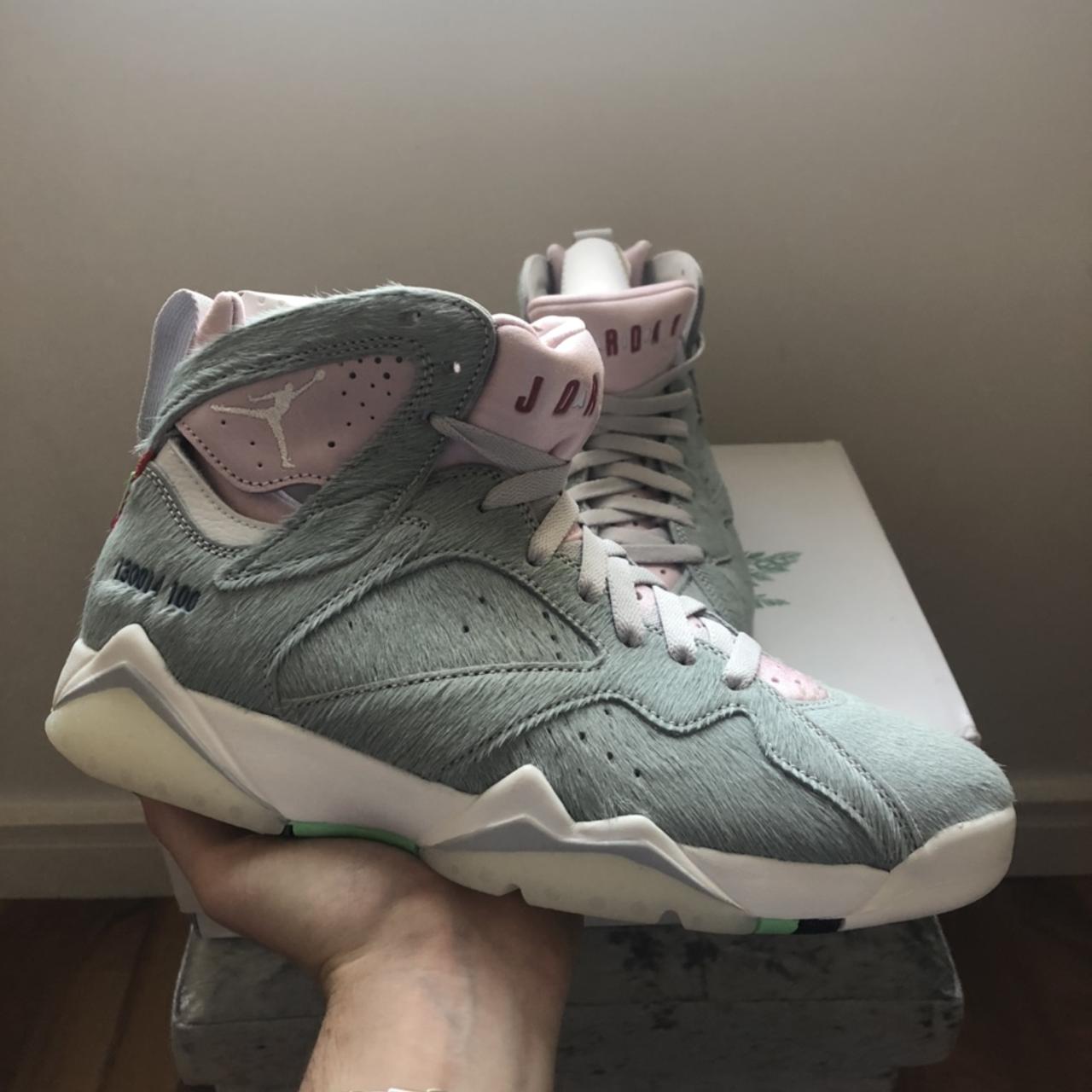 Jordan 7 sale grey and pink