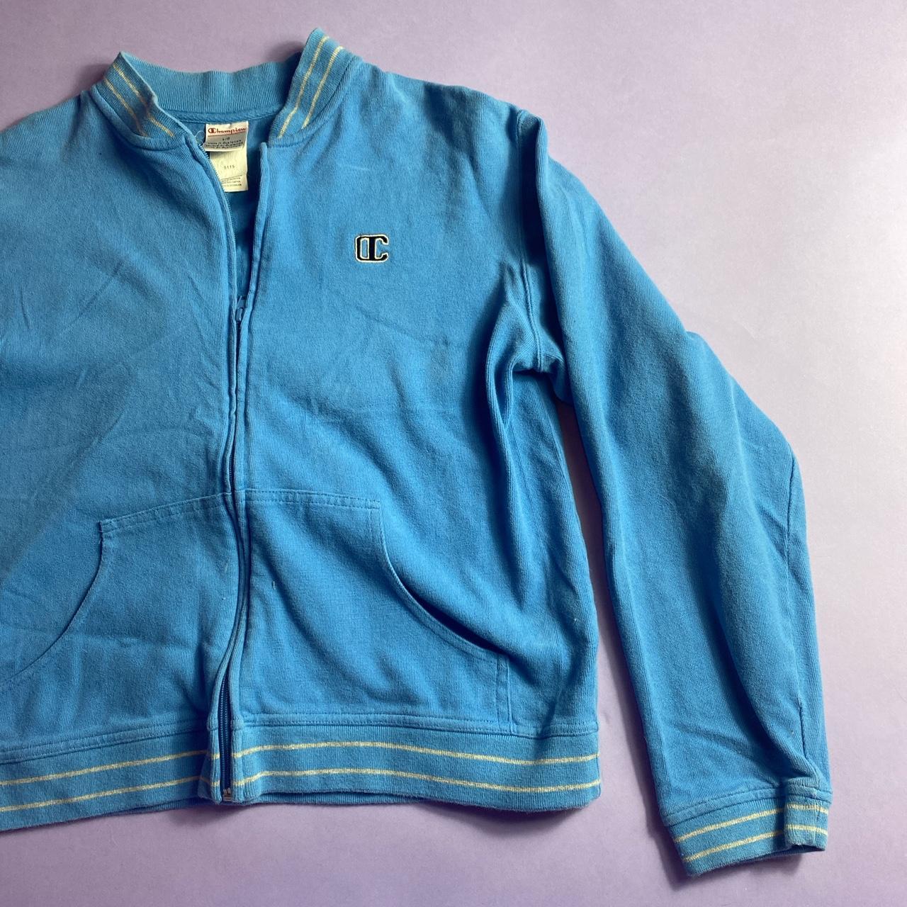 vintage champion zip up hoodie, in great condition... - Depop