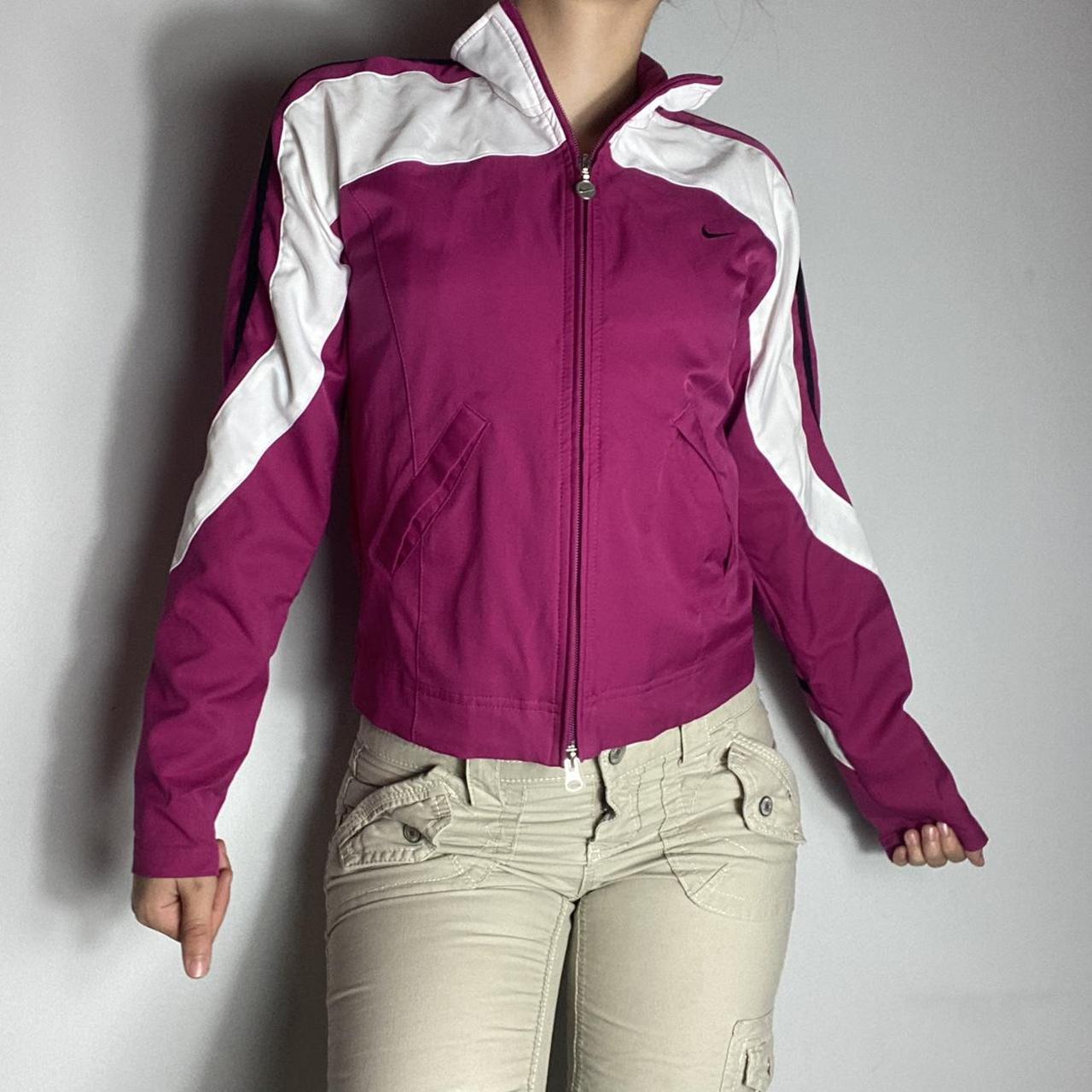 Nike Women's Pink and White Jacket