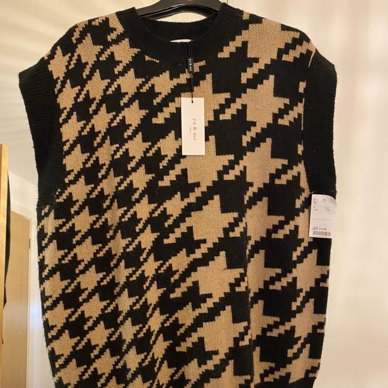 TKMAXX SWEATER DOGTOOTH VEST 💜 Description; never... Depop