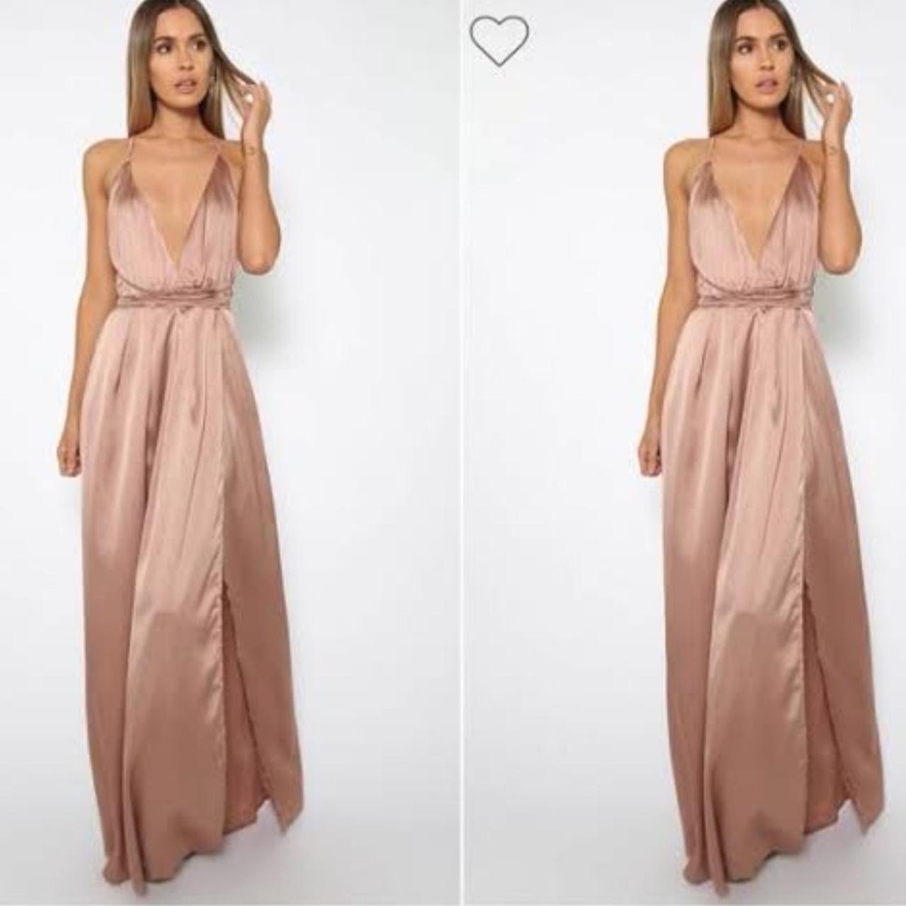 Akela maxi cheap dress bronze