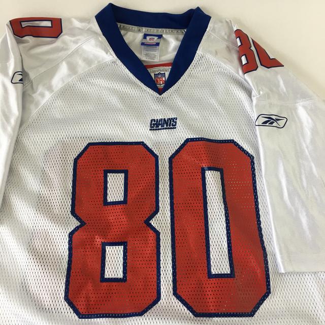 RARE* Red and white New York Giants Jeremy Shockey - Depop