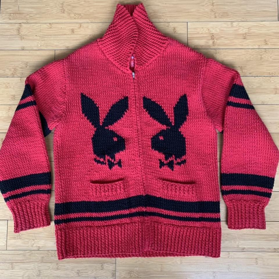 Supreme - Playboy Shawl Collar Knit Zip up Only - Depop