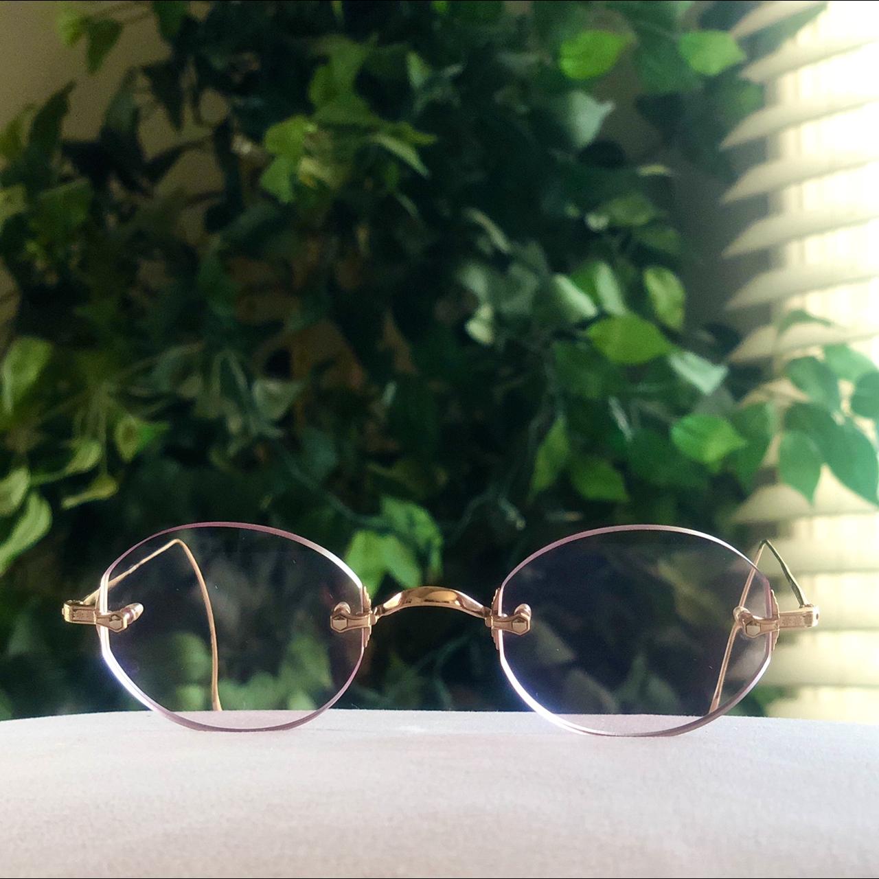 Garrett Leight Women's Gold and Pink Sunglasses