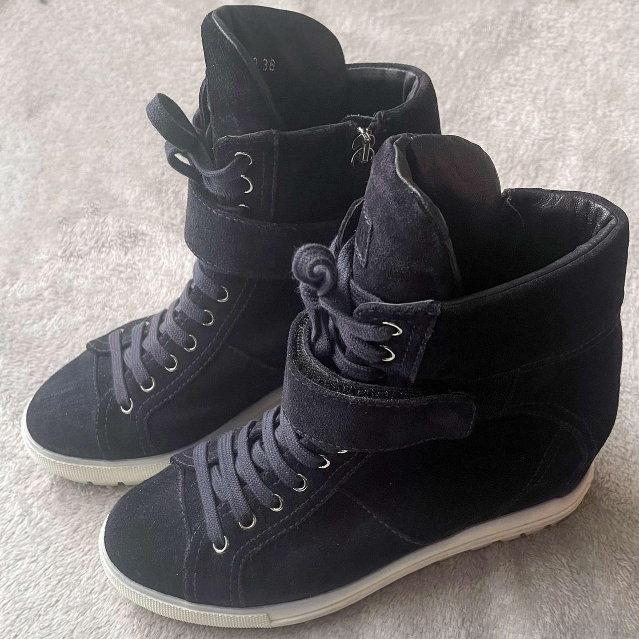 miu miu wedge sneakers