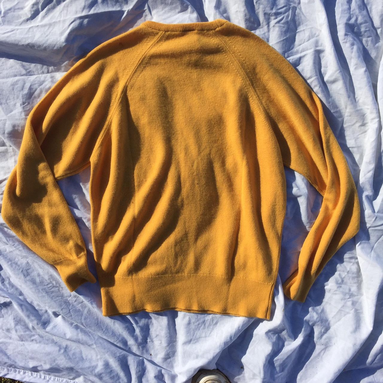 Super cute yellow knit crew neck jumper! Amazing... - Depop