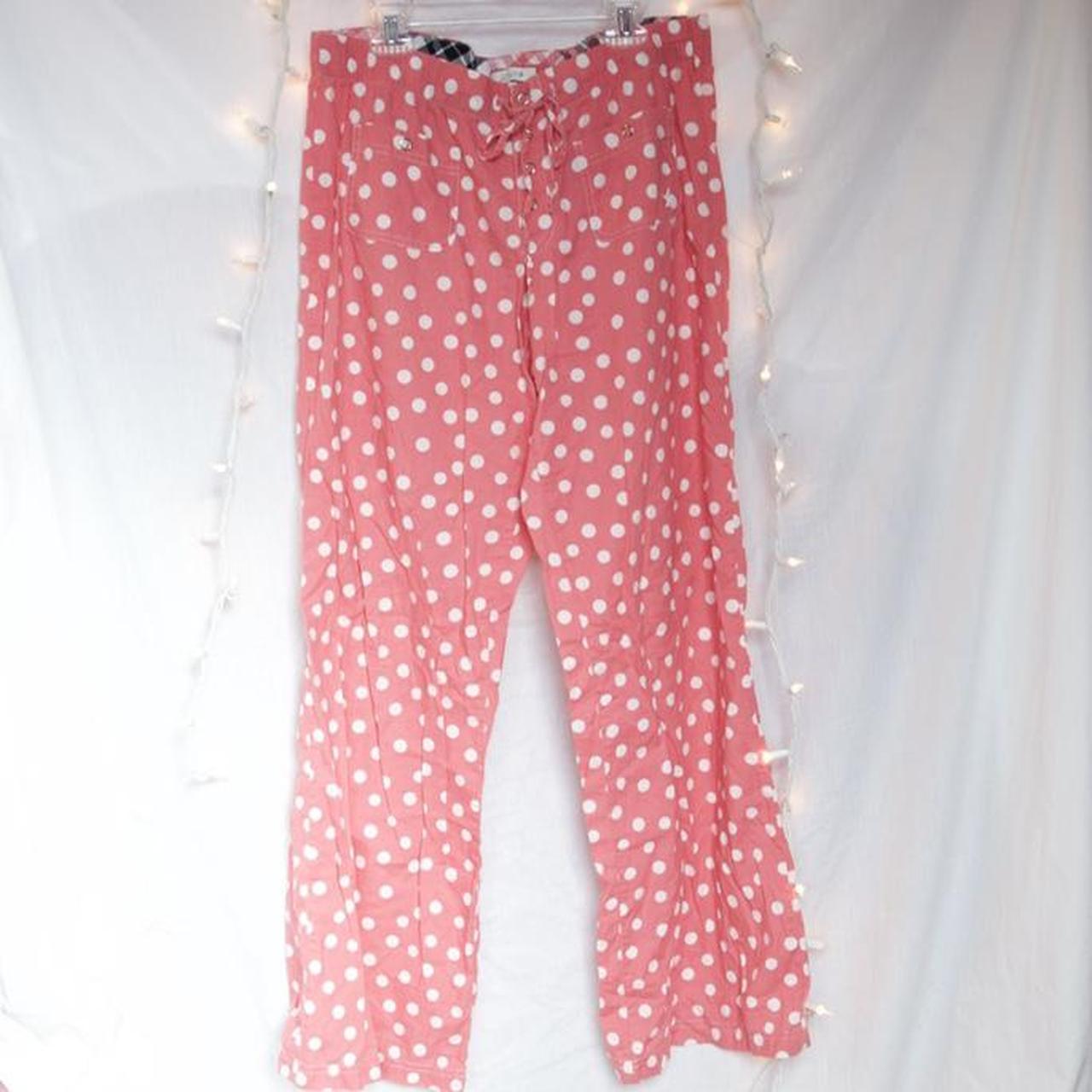 Really cute aerie pajama pants in pink with white... - Depop
