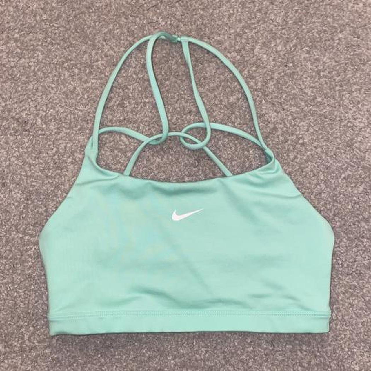 mint green nike sports bra