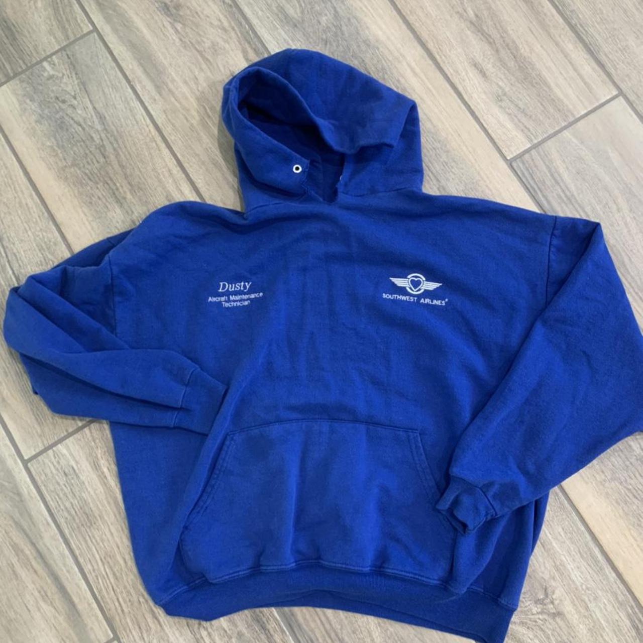 VINTAGE SOUTHWEST AIRLINES HOODIE SIZE XL GREAT... - Depop