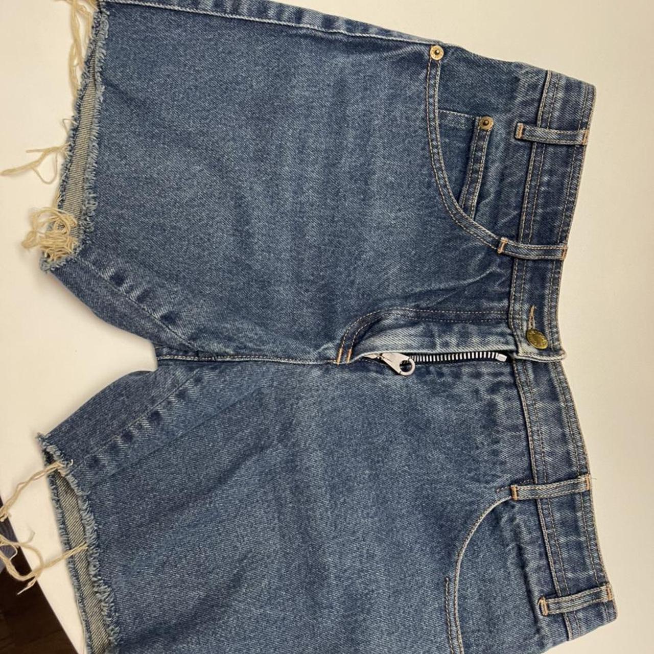 Vintage Chloe Varsity collection denim shorts. Would... - Depop