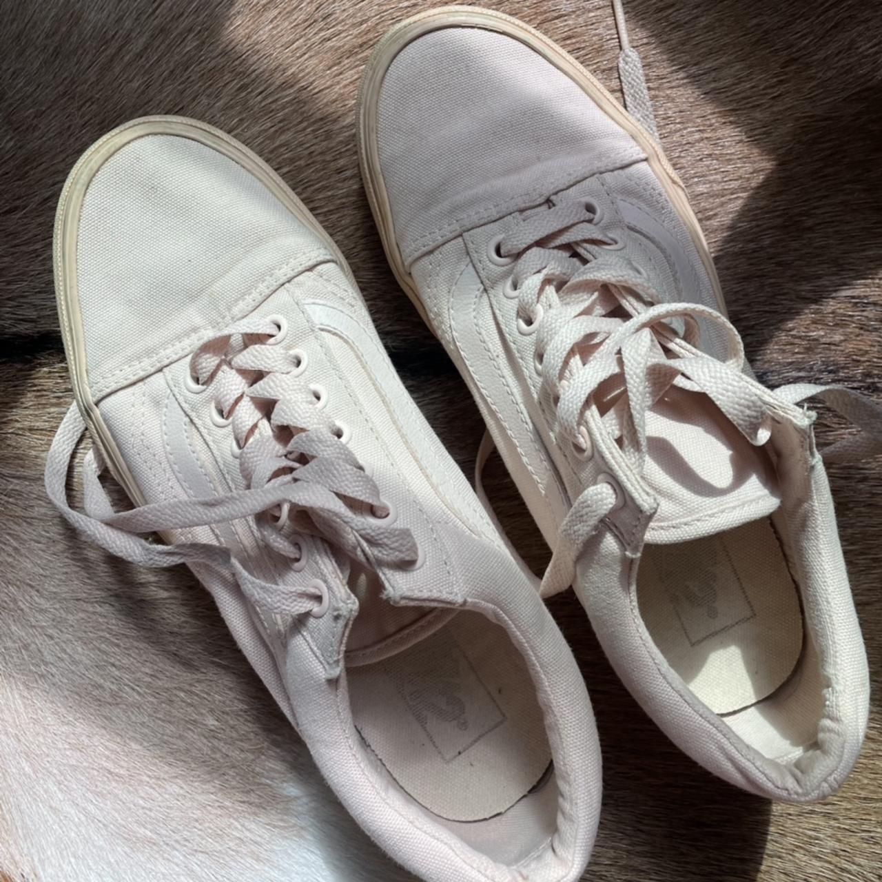 Vans Monochromatic Light Pink Sneakers size8.5 Some... - Depop