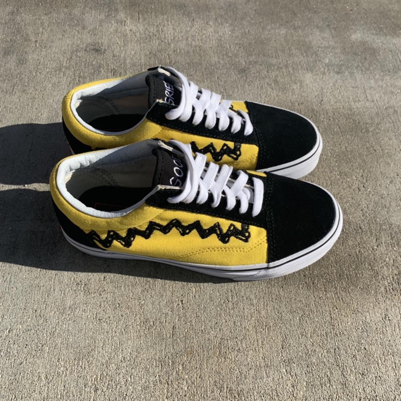 Vans x Peanuts Charlie Brown old schools Size: US... - Depop