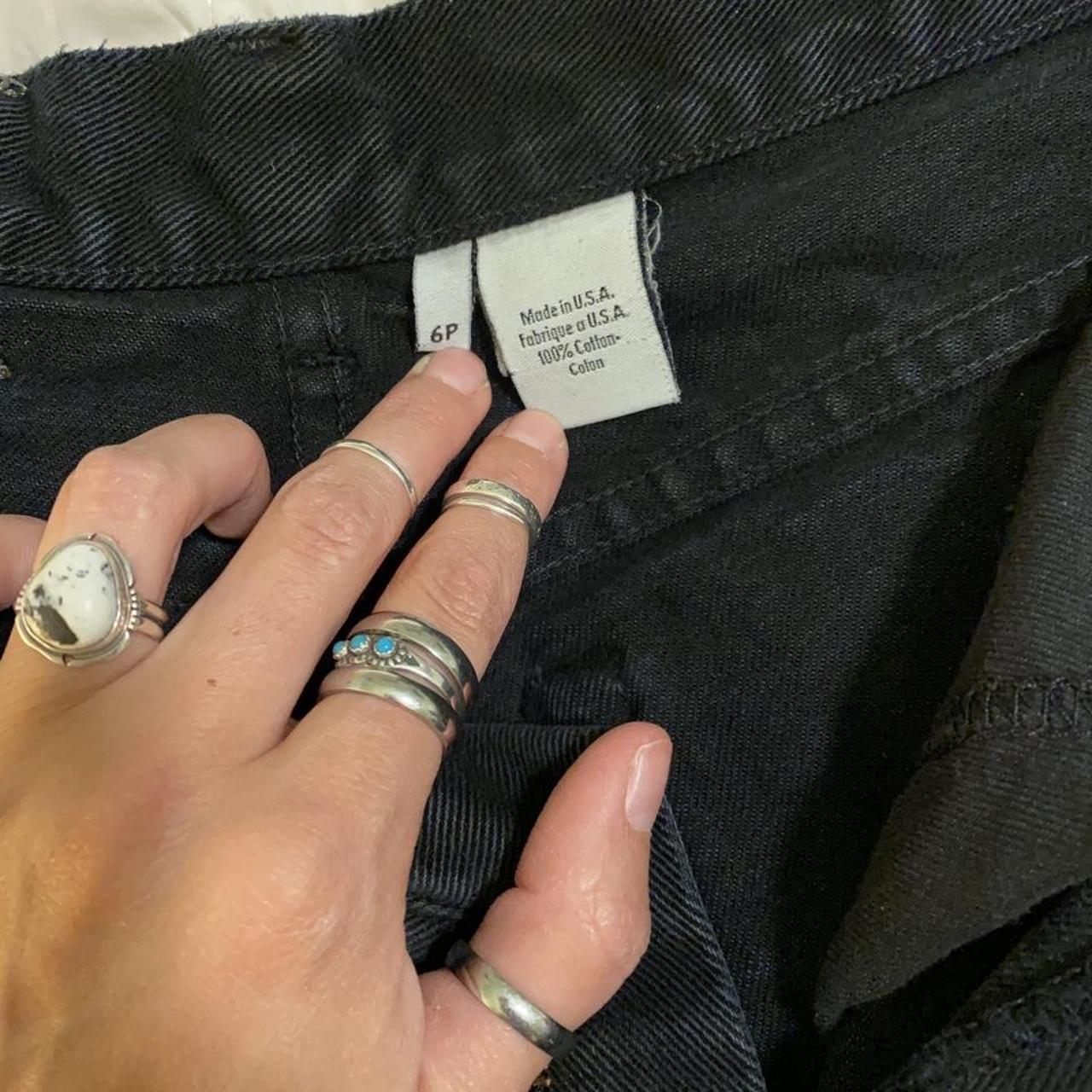 Calvin Klein vintage 90s mom jeans! Black denim with - Depop