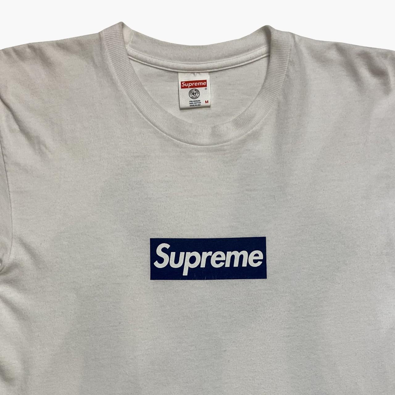 Authentic / Supreme / NY Yankees Box Logo Tee Rare... - Depop