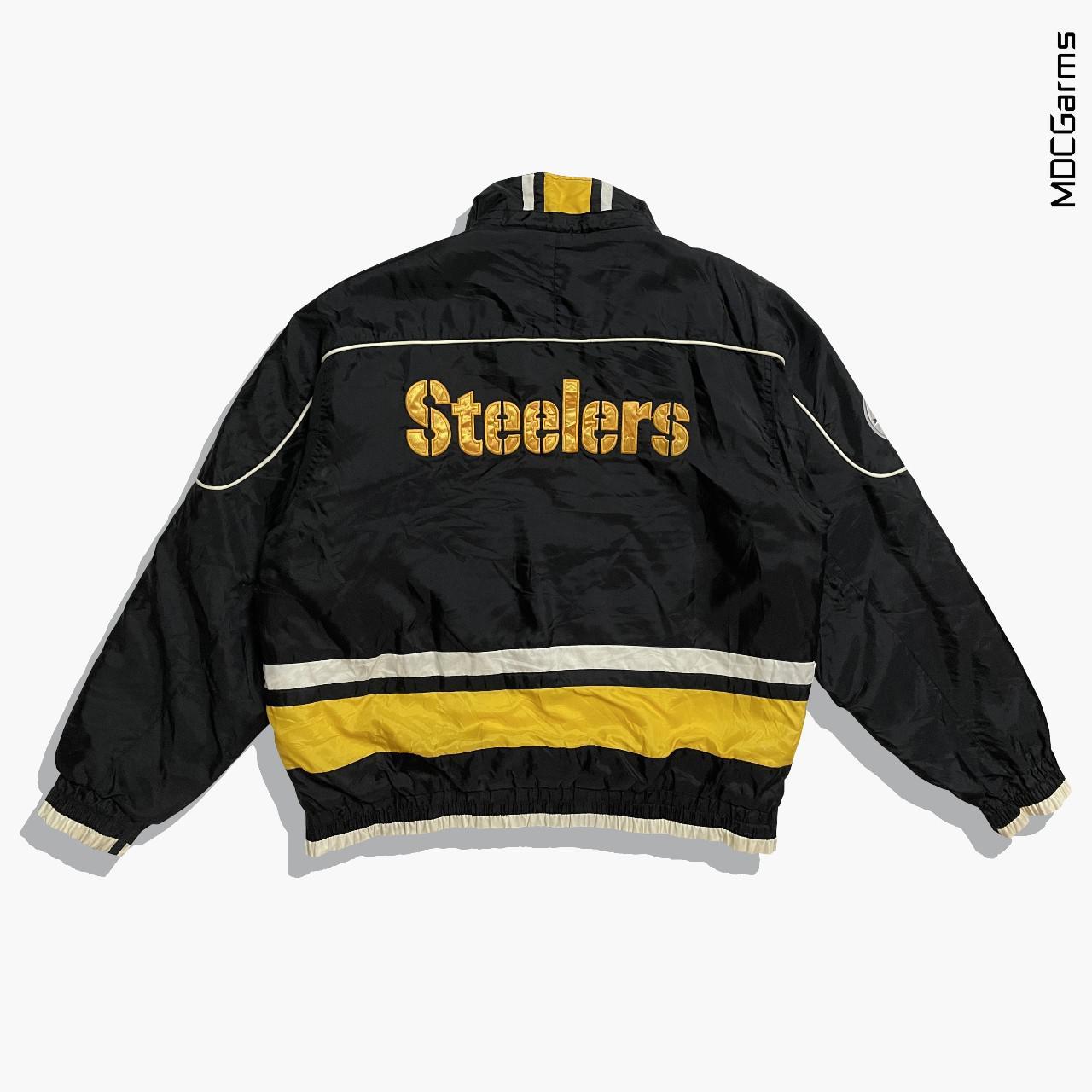 90s Vintage Pittsburgh Steelers Windbreaker - Depop