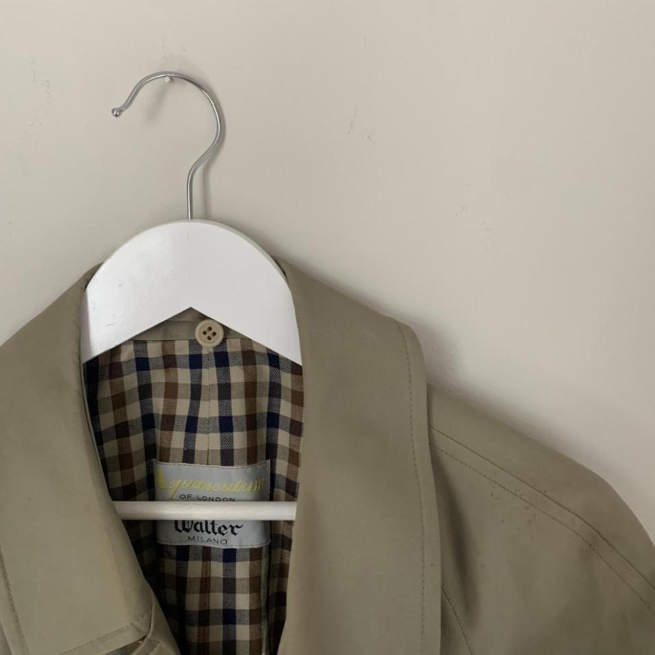 Aquascutum Trench Coat Colour Olive Size M