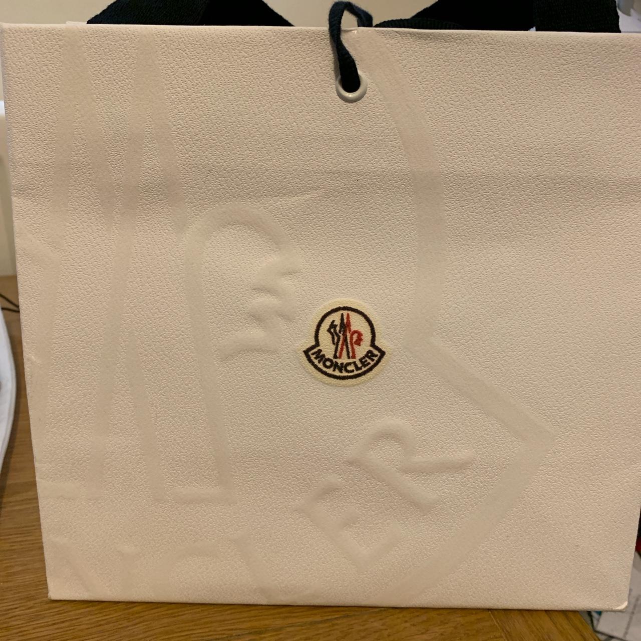 Moncler on sale paper bag