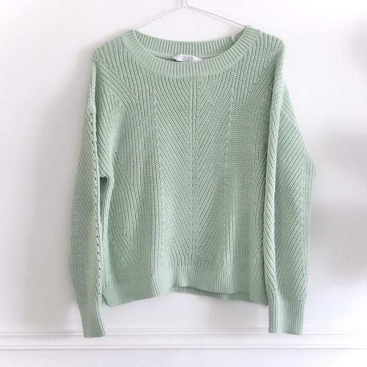 Gorgeous pistachio green knit jumper 🕊 -Uk 10... - Depop