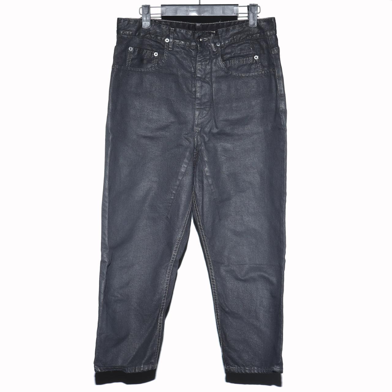 Rick Owens DRKSHDW Black Matte Waxed Jeans . Astaire...