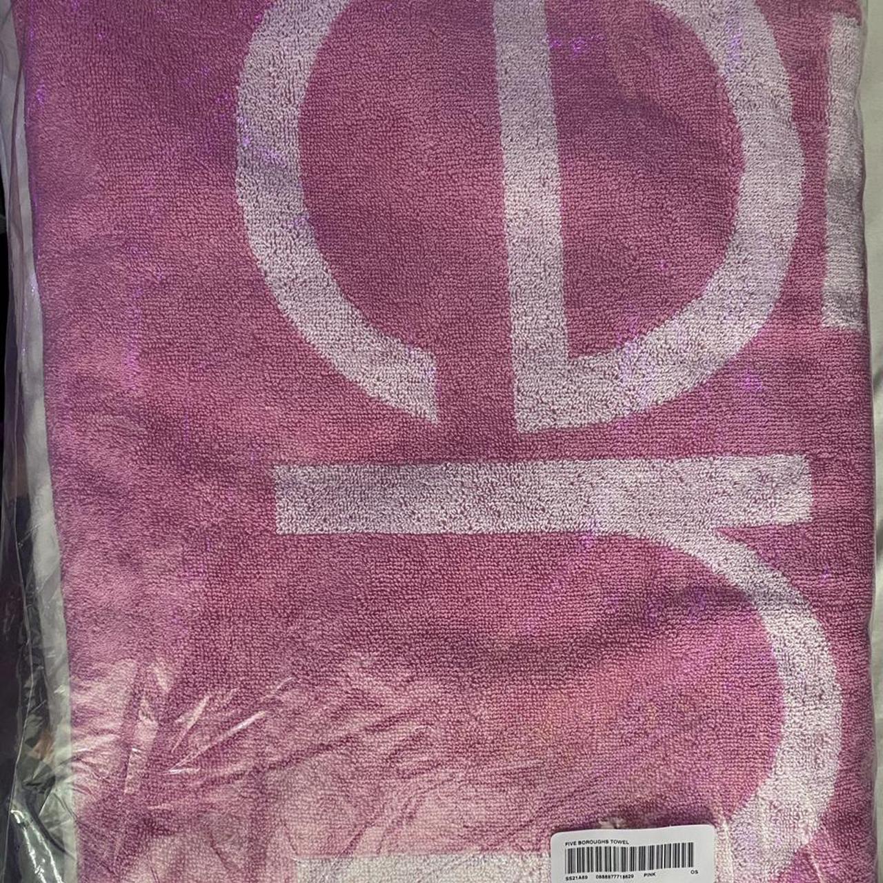 Pink supreme beach towel Brand new Please message... - Depop